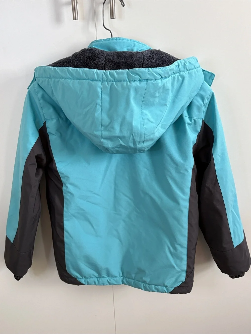 Kids' Turquoise and Black Insulated Winter Jacket